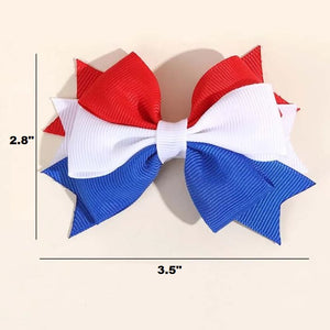 2 Pack USA Colors Hair Clips