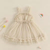 Solid Skyla Mesh Ruffle Dress