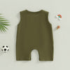 Solid Simon Pocket Romper