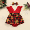 Lace Christmas Time Dress & Headband