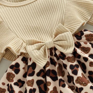 Leopard Cowgirl Ruffle Dress & Headband
