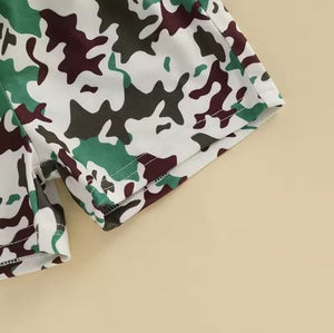 Camouflage Dog T-shirt & Shorts