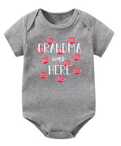 Grandma Was Here Kisses Onesie