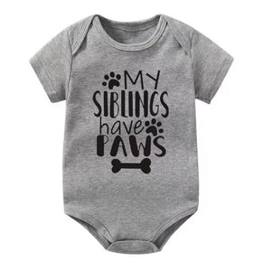 My Siblings Have Paws Cute Onesie