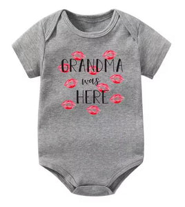 Grandma Was Here Kisses Onesie