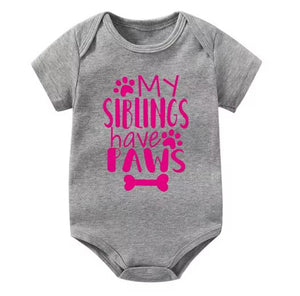 My Siblings Have Paws Cute Onesie