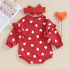 Heart Ruffle Onesie & Bow