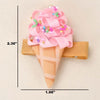 2 Pack Ice Cream Cone Hair Clips