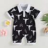 Western Boy Collared Romper