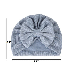 Solid Knit Bow Hat