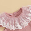 Ribbed Lyra Lace Collar Outfit & Headband