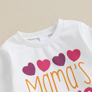Mama's Bestie Heart Outfit