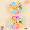 2 Pack Rainbow Flower Hair Clips