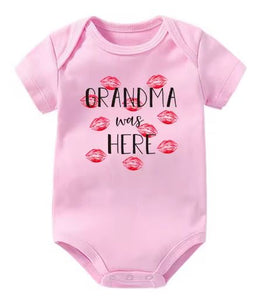 Grandma Was Here Kisses Onesie