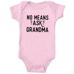 No Means Ask Grandma Onesie