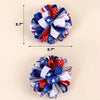 USA Pompom Hair Clips