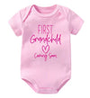 First Grandchild Coming Soon Onesie