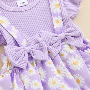 Ruffled Daisy Mae Romper & Bow