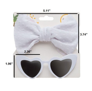 Heart Sunglasses & Headband Set