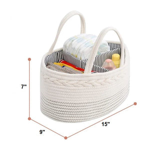 Braided Rope Diaper Tote