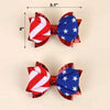 2 Pack USA Flag Hair Clips