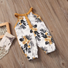 Floral Fall Romper for Baby Girl - Bitsy Bug Boutique