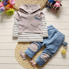 Striped Hooded Sweater Pants Outfits (Multiple Colors) - Bitsy Bug Boutique