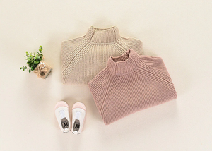 Knitted Bow Turtleneck Sweater - Bitsy Bug Boutique