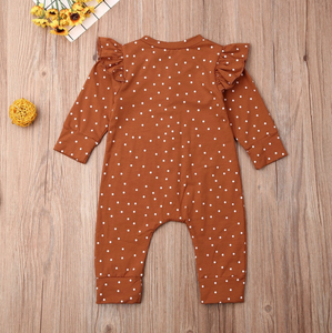 Polka Dot Ruffle Onesie - Bitsy Bug Boutique