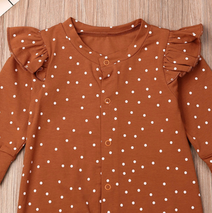 Polka Dot Ruffle Onesie - Bitsy Bug Boutique