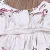 Flamingo Crop Top Bloomers Outfit