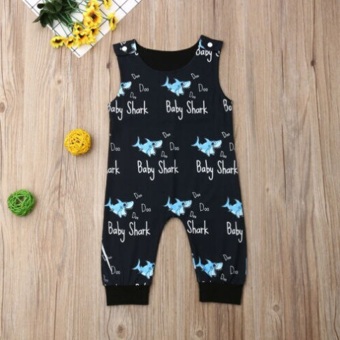 Baby Shark Romper for Baby Boys – Bitsy Bug Boutique