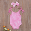 Sleeveless Tie Dye Onesie with Bow (Multiple Colors)