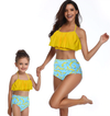 High Waist Banana Mommy and Me 2 Piece Swimsuit