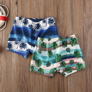 Blue Striped Swim Shorts