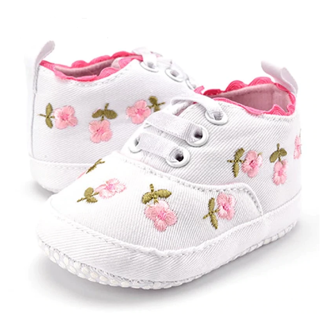 Floral Lace up Shoes