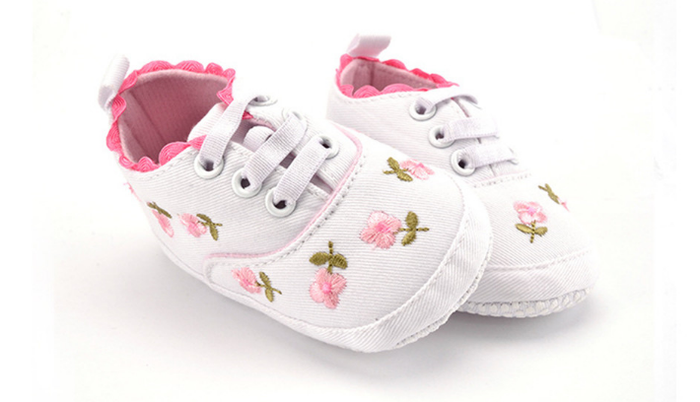 Floral Lace up Shoes