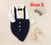 Knitted Bow Tie Formal Romper