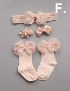 Hair Accessories and Socks Set