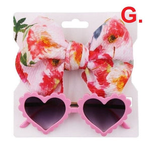 Heart Sunglasses & Headband Set (Multi Colors)