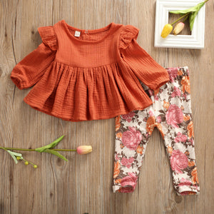 Fall Rose Floral Outfit