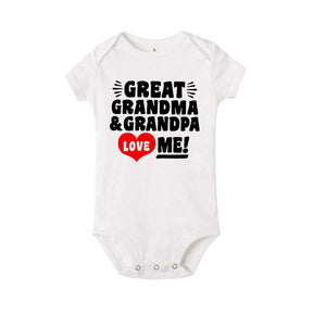 Great Grandma & Grandpa Love Me Onesie