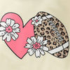 Floral Heart Football Onesie