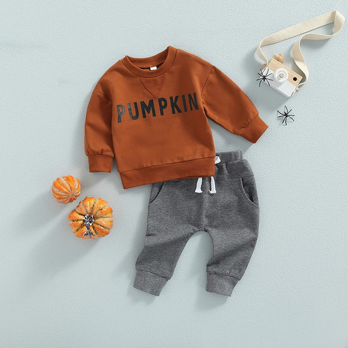 Fall Pumpkin Sweater & Pants Outfit