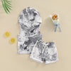 Baby Boy Summer Tie Dye Hooded Outfit