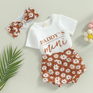 Daddy's Mini Floral Daisy Outfit