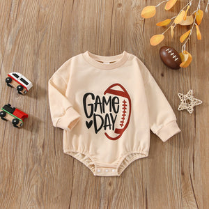 Game Day Football Heart Onesie