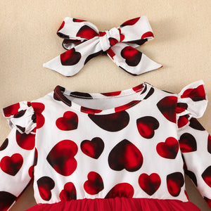 Valentine's Heart Dress with Bow