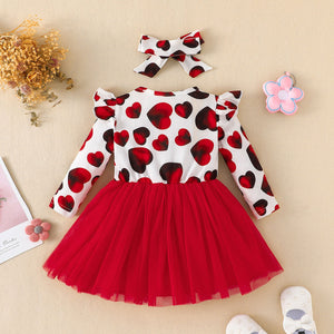 Valentine's Heart Dress with Bow