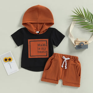 Mama is My Bestie Hooded T-shirt & Shorts
